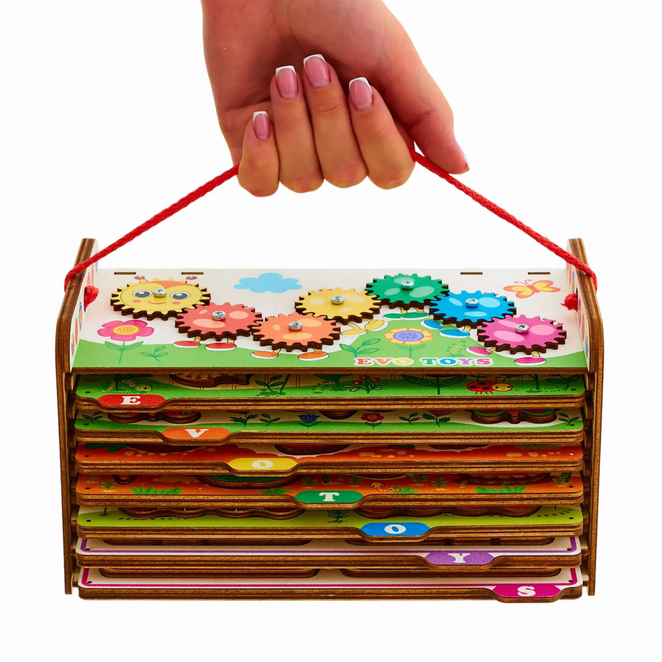 Развивающий сортер Умный комодик - На ферме, 7 в 1